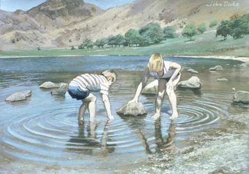 Blea Tarn Summer, 1987 (gouache)